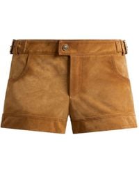 Etro - Suede Shorts - Lyst