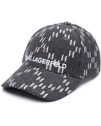 KARL LAGERFELD - K/Monogram Jacquard Cap - Lyst