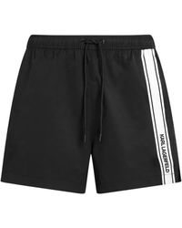 Karl Lagerfeld - Elongated-Logo Swim Shorts - Lyst