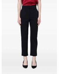Max Mara - Cropped Crêpe Broek - Lyst