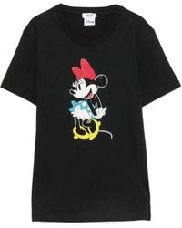 Liu Jo - X Disney Minnie Mouse Rhinestone-Embellished T-Shirt - Lyst