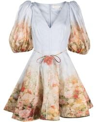 Zimmermann - Robe courte Luminosity Flip à fleurs - Lyst