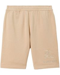 Burberry - Pantalones cortos de deporte con bordado EKD - Lyst