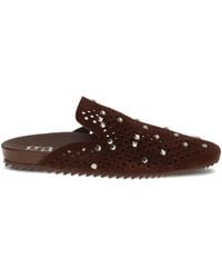 Pedro Garcia - Perforierte Braidy Sandalen - Lyst