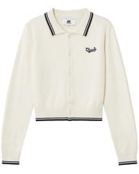 Chocoolate - Logo-Patch Tipped Cardigan - Lyst