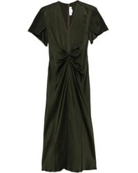 Victoria Beckham - Draped V-neck Dress - Lyst