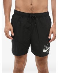 Nike - Breaker Logo-Print Elasticated Swim Trunks - Lyst