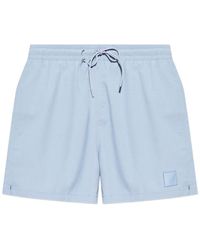 Emporio Armani - Logo-Patch Swim Shorts - Lyst