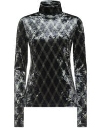 Pierre Louis Mascia - Diamond-Pattern Velvet Top - Lyst
