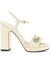 Gucci - Doppia G Platform Sandals - Lyst