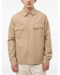 HUGO - Button-Up Chest-Pocket Shirt Jacket - Lyst