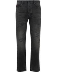 BOSS - Distressing-Effect Jeans - Lyst