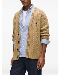 KARL LAGERFELD - Cardigan Ikon En Maille Torsadée - Lyst