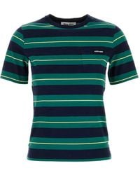 Miu Miu - T-Shirt A Righe - Lyst