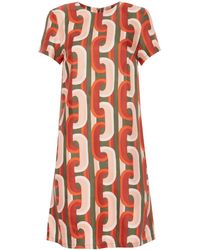 La DoubleJ - Swing Chain-Link Print Mini Dress - Lyst