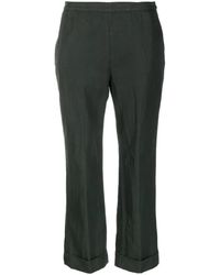Aspesi - Cropped Flared Trousers - Lyst