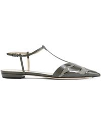 Giorgio Armani - Leather Ballerina Shoes - Lyst