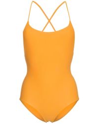 Matteau Orange Cross Back Maillot Swimsuit - Oranje