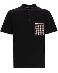 BOSS - Houndstooth-pocket Cotton Polo Shirt - Lyst