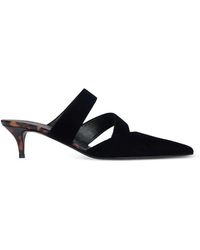 Balmain - Mules Mit Samtschildpatt-Effekt - Lyst