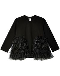 Noir Kei Ninomiya - Ruffle-embellished Cotton Jacket - Lyst