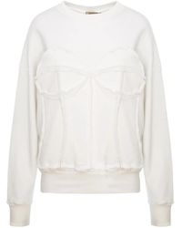 Murmur - Sweatshirt Mit Corsage - Lyst