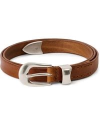 Our Legacy - Cinturón de piel de coñac - Lyst