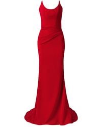 MOOS STUDIO - Silence Corset-Bodice Fishtail Maxi Dress - Lyst