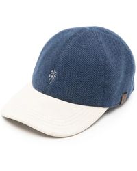 Eleventy - Logo-Embroidered Cashmere Baseball Cap - Lyst