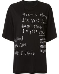 Haider Ackermann - Oversized Slogan Print T-shirt - Lyst
