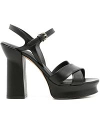 Ferragamo - Crossover-Strap High-Heel Sandals - Lyst