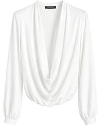 Yigal Azrouël - Victoria Draped Blouse - Lyst