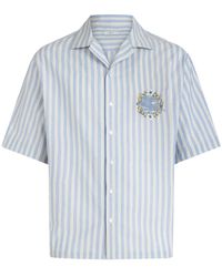 Etro - Logo Cotton Shirt - Lyst