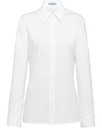 Prada - Long-sleeved Button-up Shirt - Lyst