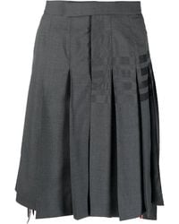 Thom Browne - Stepped Box-Pleat Skirt - Lyst