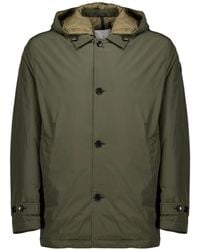 Moncler - Evrine Hooded Logo-Patch Coat - Lyst