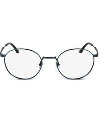 Lacoste - Round-Frame Metal Glasses - Lyst