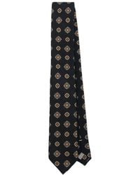 Canali - Geometric-Print Wool Tie - Lyst