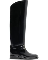 Casadei - Leather Knee-High Boots - Lyst