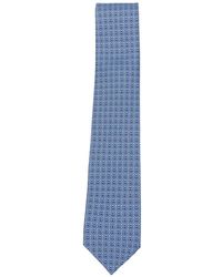 Ferragamo - Corona Gancini Heart-Print Tie - Lyst