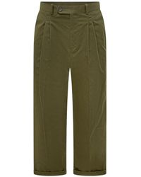 Drole de Monsieur - Cropped Pleated Trousers - Lyst