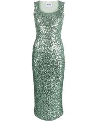 Moschino Jeans - Cut-out Sequined Midi Dress - Lyst