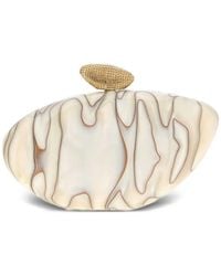 Benedetta Bruzziches - Mini Armonia Marble-Effect Clutch Bag - Lyst