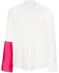 Helmut Lang - Camicia con design patchwork - Lyst