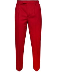 VTMNTS - Pleated-Front Wool Trousers - Lyst