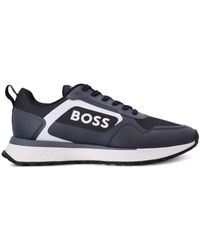 BOSS - Logo-print Mesh Sneakers - Lyst