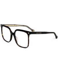 Carolina Herrera - Tortoiseshell-Effect Square-Frame Glasses - Lyst