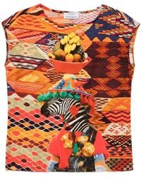 The Artistylist - Zebra-Print Cotton Vest - Lyst