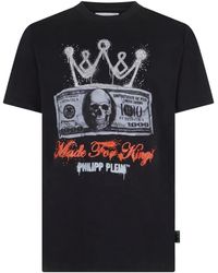 Philipp Plein - Jersey T-Shirt Crown Dollar - Lyst