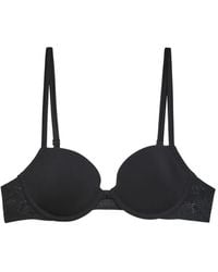 Fleur du Mal - Demi Lace Moulded Bra - Lyst